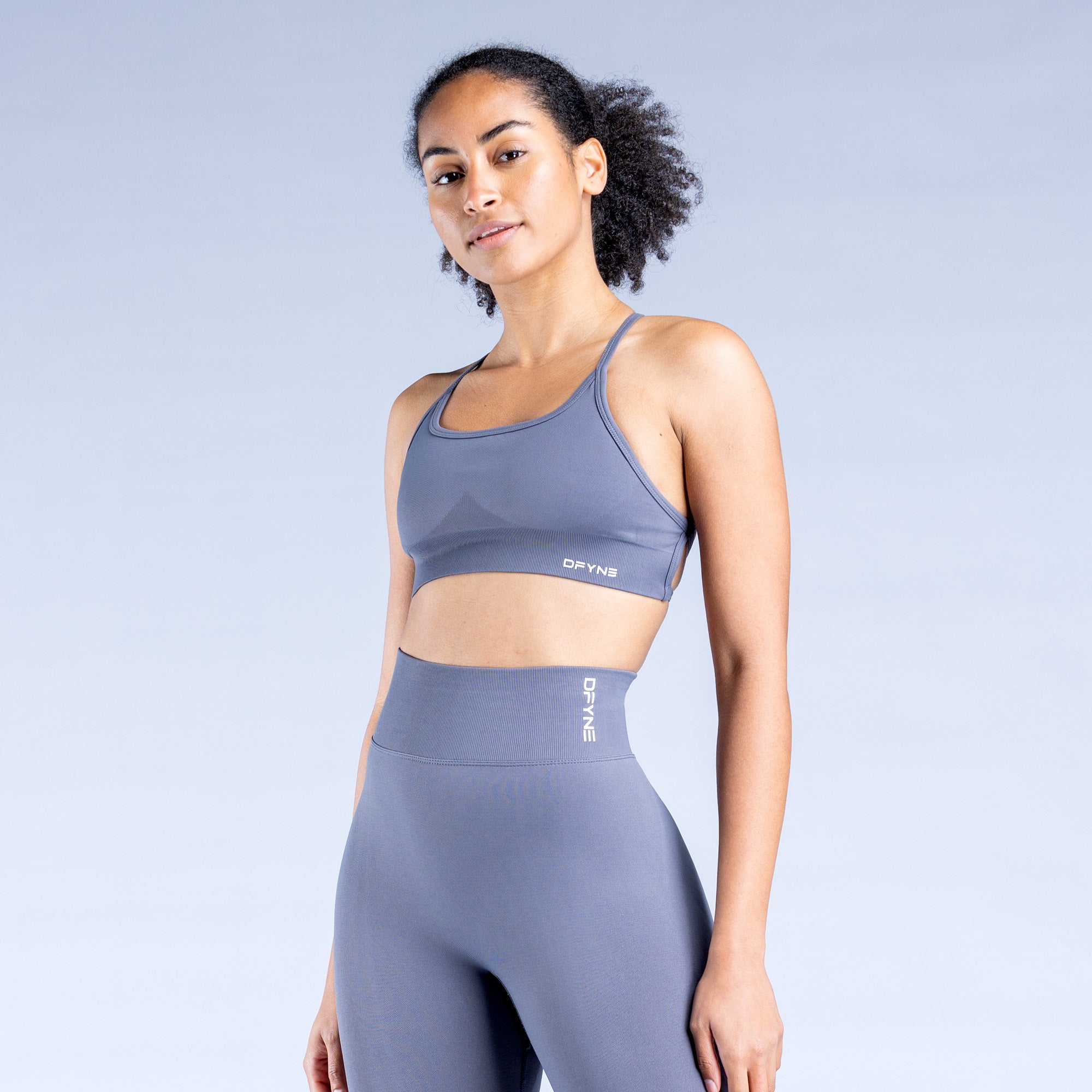 Gymshark Energy + Seamless sports bra in Blue Stone, Women's