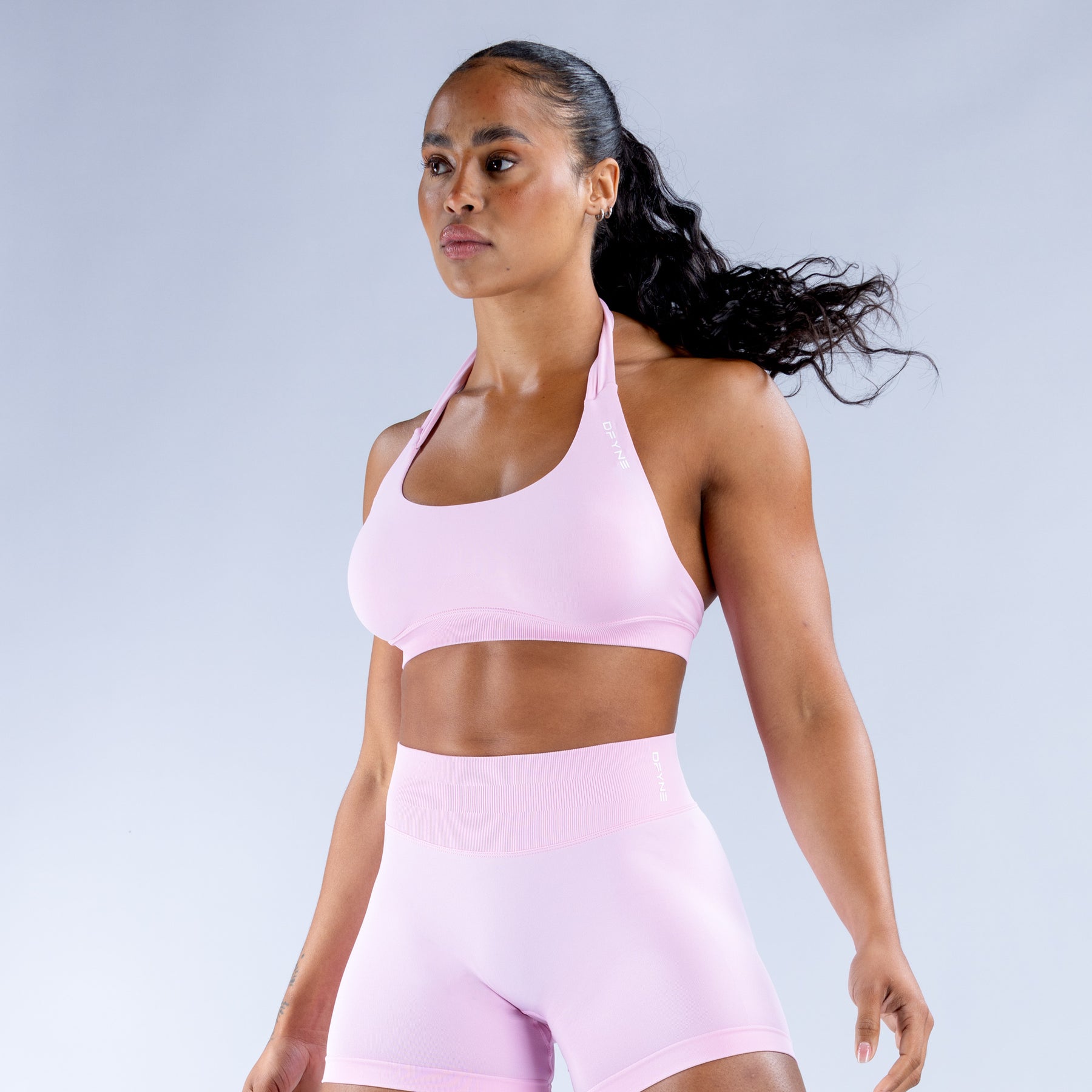 Buy Nike Color Block Cut Out Detail Sports Bra In Pink