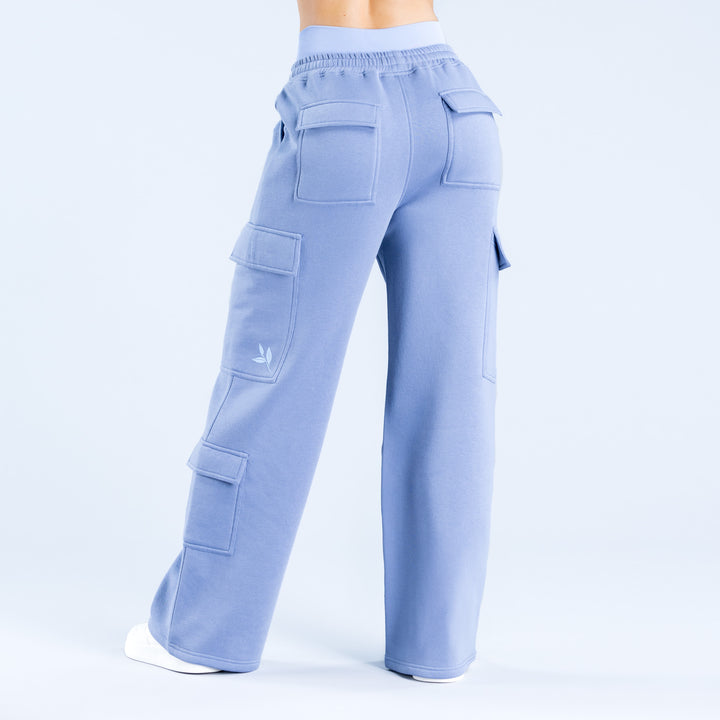 Lanyi Edit Wide Leg Cargo Joggers